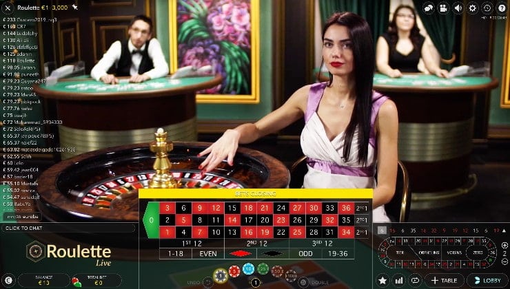 live casino roulette