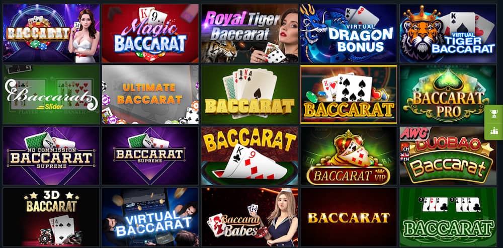 Jenis-jenis Permainan Baccarat