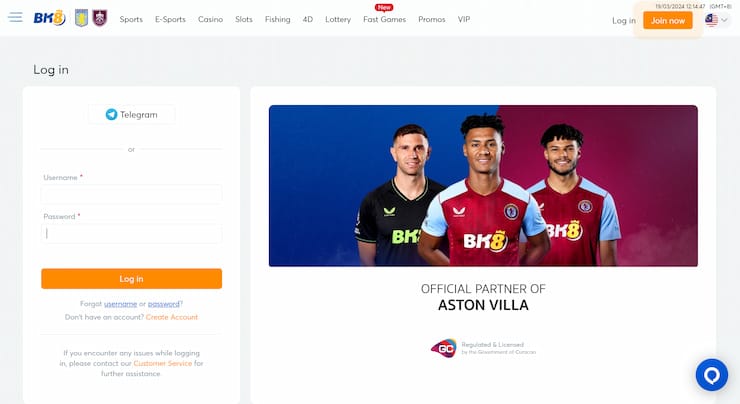 Bk8 how to sign up