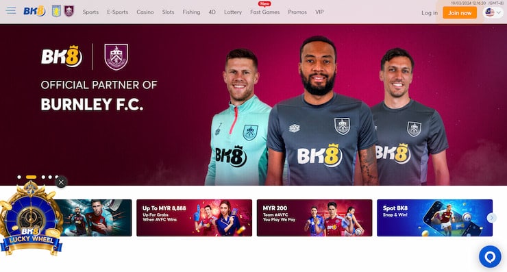 Bk8 casino home page