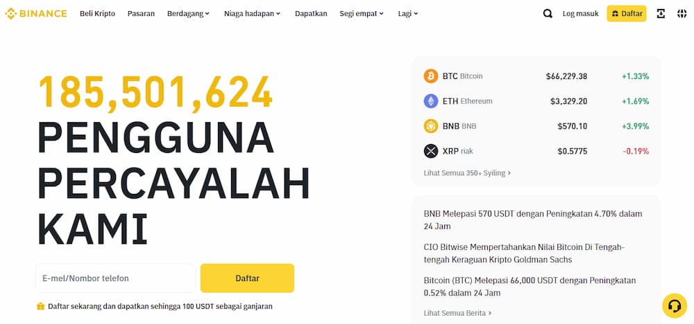 Binance - Beli Bitcoin