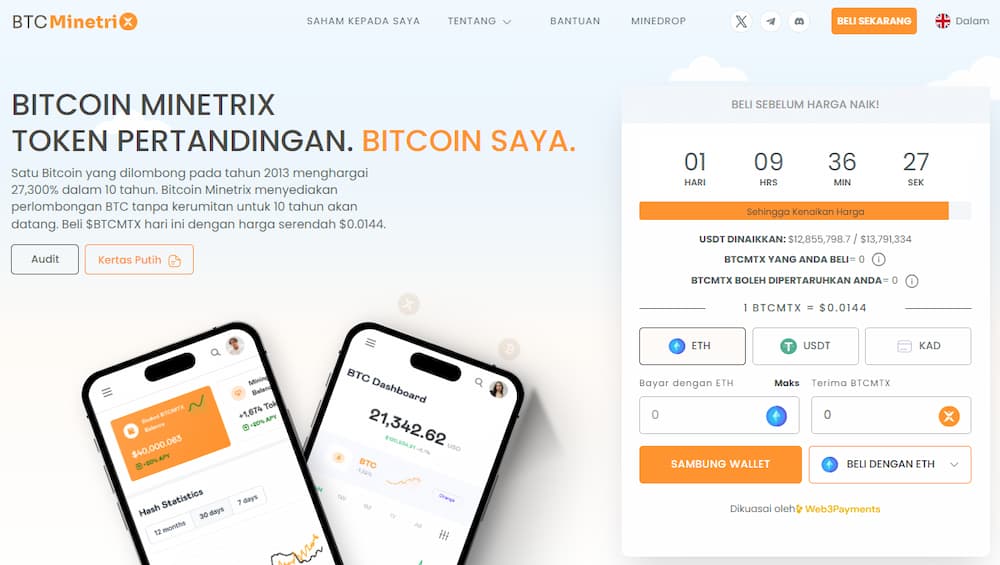 Bitcoin Minetrix – sebagai alternatif pertaruhan Bitcoin