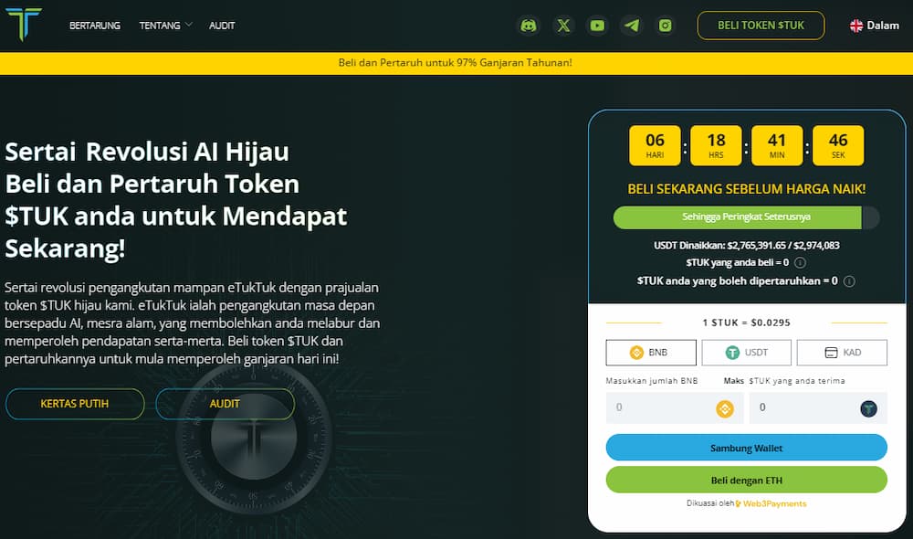 eTukTuk - Kripto untuk Melabur