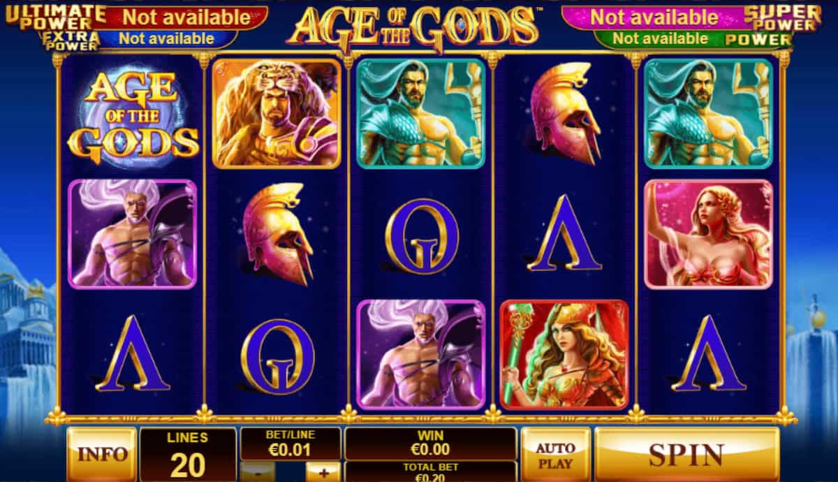 Age of Gods Playtech