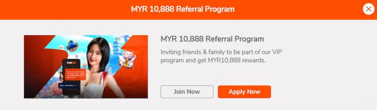 Me88 Referral program