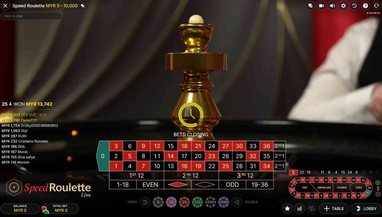 Evolution Gaming Speed Roulette