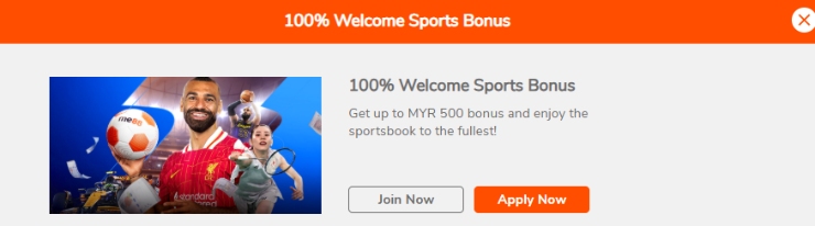 Me88 Sports welcome bonus