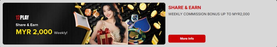 Share & Earn Weekly Commission up to MYR 2,000